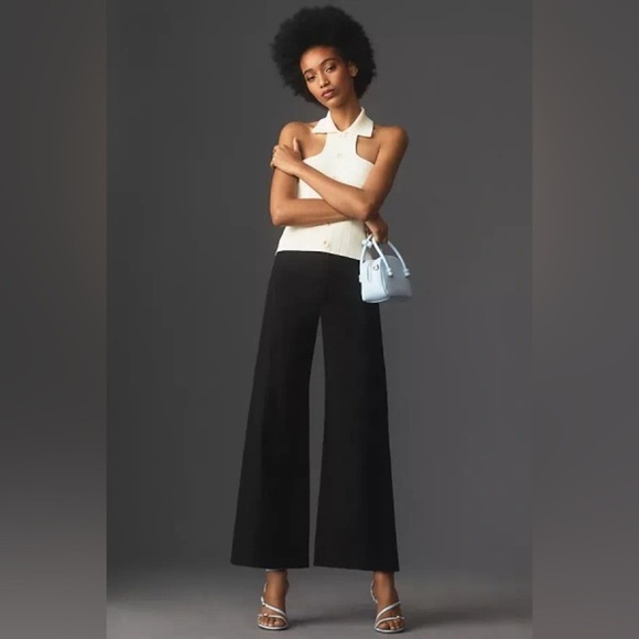 NWT! Anthropologie The Ettie High-Rise Crop Wide-Leg Pants Maeve - Size 32 🏠 - Picture 2 of 7